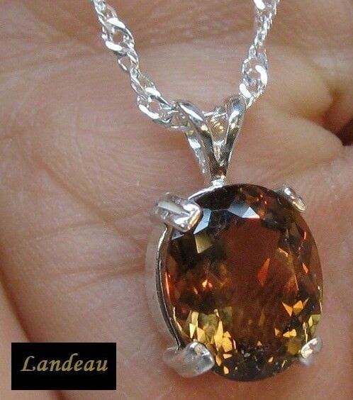 6.65 ctnatural gem topaz gemstone sterling silver pendant