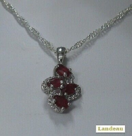 6 ct natural gems multi stones red ruby pendant