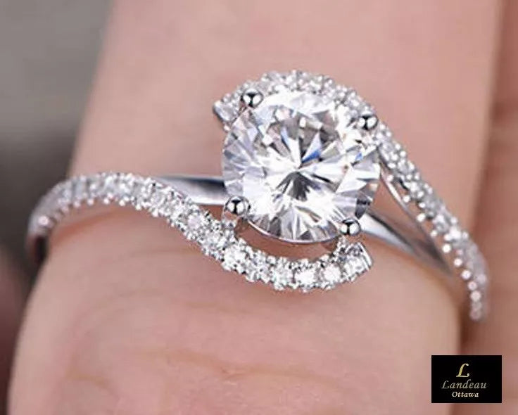Lab Created 2.40 Ct White Diamond Engagement - Promise Ring (7.5)