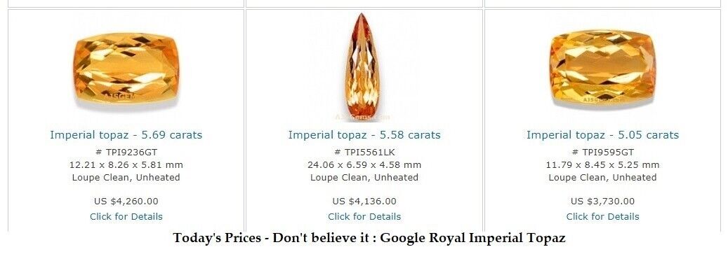 1.1 ct GENUINE royal imperial topaz sterling silver ring (7.5)