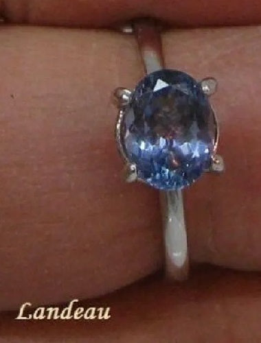 solitaire tanzanite ring