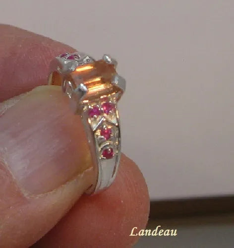 rare Royal Imperial Topaz ring