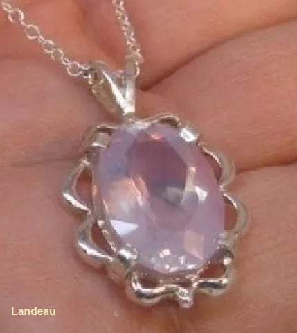 lavender amethyst pendant