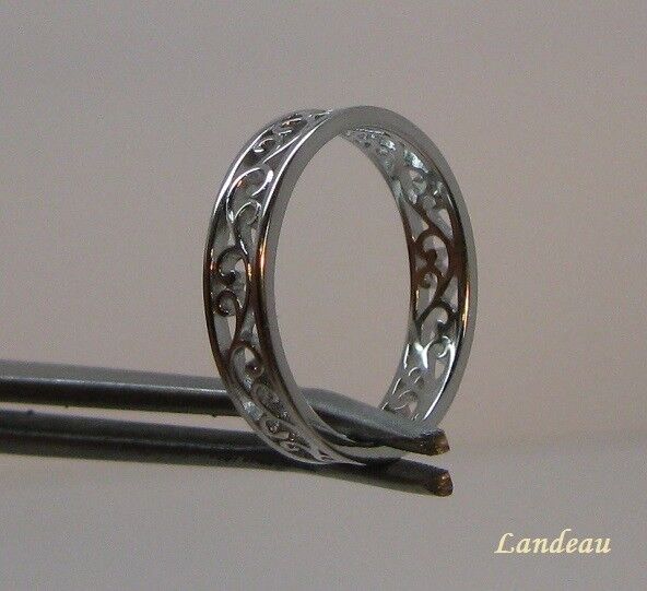 promise ring unique lady's sterling silver wedding band (7-8)